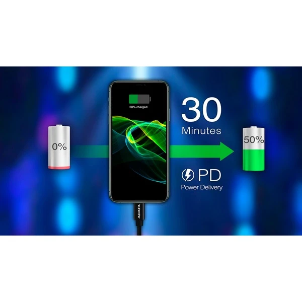 ADATA USB 2.0 Ladekabel, USB-C Stecker > Lightning Stecker 4 ADATA USB 2.0 Ladekabel, USB-C Stecker > Lightning Stecker – Bild 4