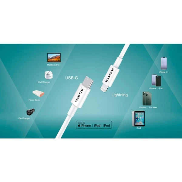 ADATA USB 2.0 Ladekabel, USB-C Stecker > Lightning Stecker 7 ADATA USB 2.0 Ladekabel, USB-C Stecker > Lightning Stecker – Bild 7