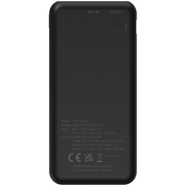 Ansmann Powerbank 10000 MAh PB218 Wireless 6 Ansmann Powerbank 10000 MAh PB218 Wireless – Bild 6