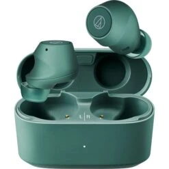 Audio-Technica ATH-CKS30TW+, Kopfhörer (grün, Bluetooth, USB-C, IPX55)