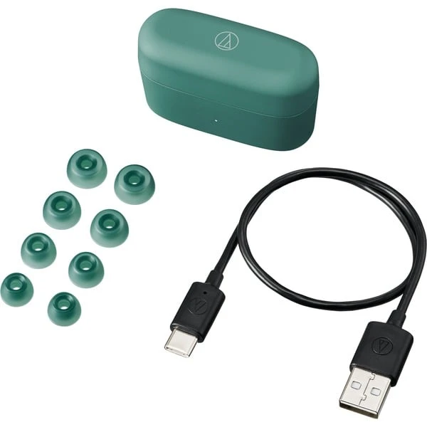 Audio-Technica ATH-CKS30TW+, Kopfhörer (grün, Bluetooth, USB-C, IPX55) 3 Audio-Technica ATH-CKS30TW+, Kopfhörer (grün, Bluetooth, USB-C, IPX55) – Bild 3