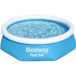 Bestway Fast Set Aufstellpool-Set, Ø 244cm X 61cm, Schwimmbad