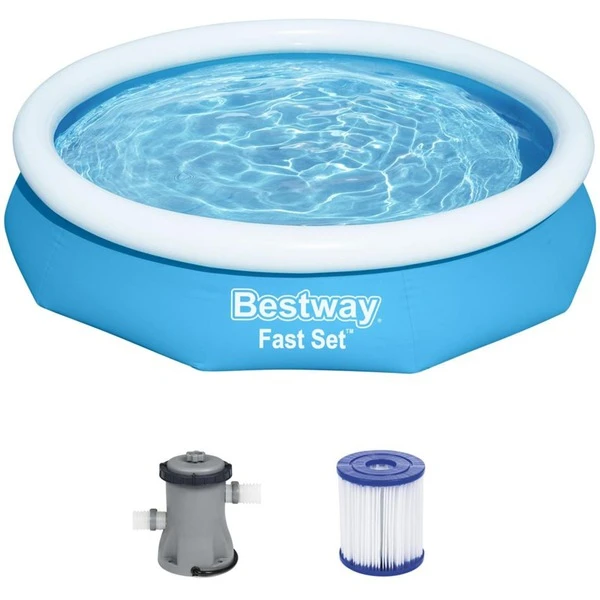 Bestway Fast Set Aufstellpool-Set, Ø 305cm X 66cm, Schwimmbad 1 Bestway Fast Set Aufstellpool-Set, Ø 305cm X 66cm, Schwimmbad