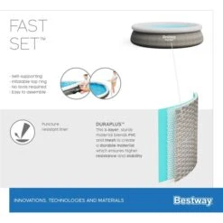 Bestway Fast Set Aufstellpool-Set, Ø 366cm X 76cm, Schwimmbad 19 Bestway Fast Set Aufstellpool-Set, Ø 366cm X 76cm, Schwimmbad -ALTERNATE Bestway Fast Set Aufstellpool Set 366cm x 76cm Schwimmbad@@1848250 9
