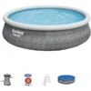 Bestway Fast Set Aufstellpool-Set, Ø 457cm X 107cm, Schwimmbad