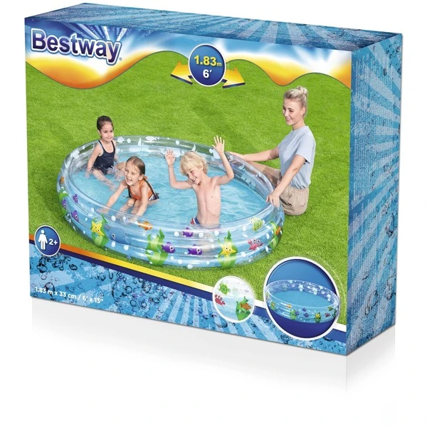 Bestway Planschbecken MEERESTIEFE, Ø 183cm X 33cm, Schwimmbad 3 Bestway Planschbecken MEERESTIEFE, Ø 183cm X 33cm, Schwimmbad – Bild 3