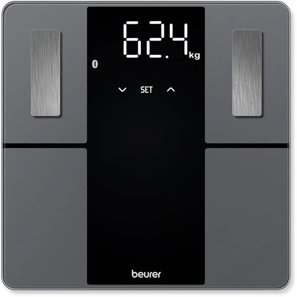 Beurer Diagnosewaage BF 500 Super Black Edition (grau/schwarz, Bluetooth) 2 Beurer Diagnosewaage BF 500 Super Black Edition (grau/schwarz, Bluetooth) – Bild 2