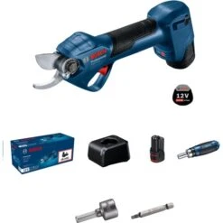 Bosch Akku-Gartenschere GGP 12V-25 Professional, 12Volt (blau/schwarz, 2x Li-Ionen Akku 3,0Ah)