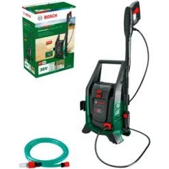 Bosch Akku-Hochdruckreiniger UniversalAquatak 36V-100 Solo, 36Volt (grün/schwarz, Ohne Akku Und Ladegerät, Mit Selbstansaug-Kit, POWER FOR ALL)