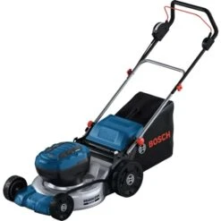 Bosch Akku-Rasenmäher BITURBO GRA 18V2-46 Professional, 36Volt (2x18V) (blau, Ohne Akku Und Ladegerät)