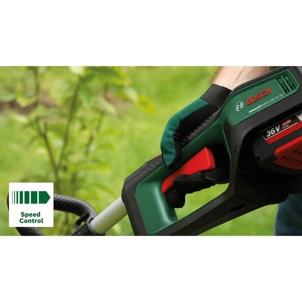 Bosch Akku-Rasentrimmer Advanced Brushcut 36V-23-750, 36Volt (grün/schwarz, Li-Ionen Akku 2,0Ah, POWER FOR ALL) 7 Bosch Akku-Rasentrimmer Advanced Brushcut 36V-23-750, 36Volt (grün/schwarz, Li-Ionen Akku 2,0Ah, POWER FOR ALL) – Bild 7