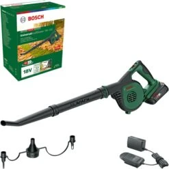 BoschAkku-Laubbläser Universal LeafBlower 18V-130, 18Volt (grün/schwarz, Li-Ionen Akku 2,5Ah, POWER FOR ALL ALLIANCE)