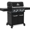 Broil King Gasgrill Baron 490 IR Shadow (schwarz, Mit Infrarot-Seitenbrenner Und Heckbrenner)