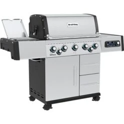 Broil King Gasgrill Imperial QS 590 IR (edelstahl, Mit Infrarot-Seitenbrenner Und Heckbrenner, IQue Smart Steuerung)