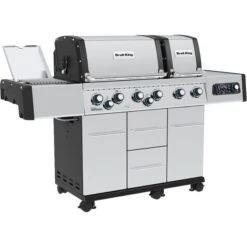 Broil King Gasgrill Imperial QS 690 IR (edelstahl, Mit Infrarot-Seitenbrenner Und Heckbrenner, IQue Smart Steuerung)