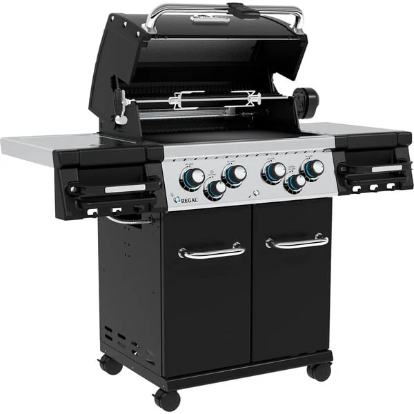 Broil King Gasgrill Regal 490 - BUNDLE (schwarz/edelstahl, Mit Seiten- Und Heckbrenner, Inkl. Gussplatte Und Schutzhülle) 5 Broil King Gasgrill Regal 490 - BUNDLE (schwarz/edelstahl, Mit Seiten- Und Heckbrenner, Inkl. Gussplatte Und Schutzhülle) – Bild 5