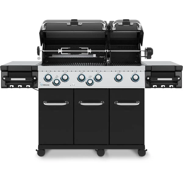 Broil King Gasgrill Regal 690 - BUNDLE (schwarz/edelstahl, Mit Seitenbrenner Und Heckbrenner, Inkl. Gussplatte Und Schutzhülle) 5 Broil King Gasgrill Regal 690 - BUNDLE (schwarz/edelstahl, Mit Seitenbrenner Und Heckbrenner, Inkl. Gussplatte Und Schutzhülle) – Bild 5