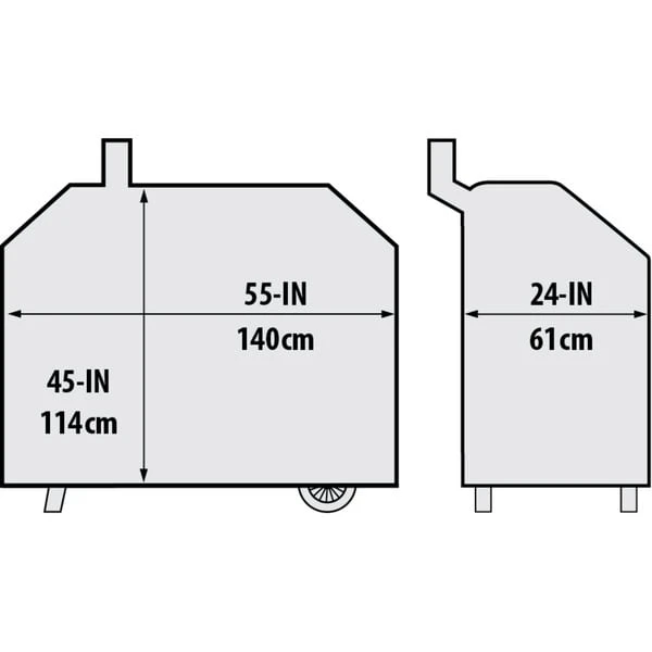 Broil King Regal Pellet 400 Select Exact-Fit Schutzhülle, Schutzhaube (schwarz) – Bild 5