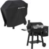 Broil King Regal Pellet Smoker 400 - BUNDLE (schwarz, IQue Smart Steuerung, Inkl. Schutzhülle)