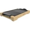 Cecotec Tischgrill Tasty&Grill 2000 Bamboo Black, Elektro-Grillplatte (holz, 2.000 Watt)