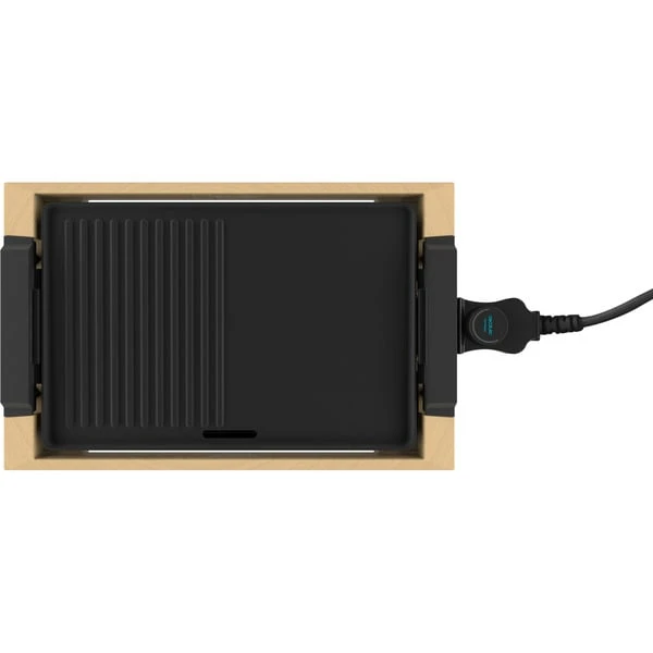 Cecotec Tischgrill Tasty&Grill 2000 Bamboo Black, Elektro-Grillplatte (holz, 2.000 Watt) 3 Cecotec Tischgrill Tasty&Grill 2000 Bamboo Black, Elektro-Grillplatte (holz, 2.000 Watt) – Bild 3