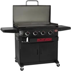 Char-Griller Flat Iron Griddle 4-Brenner, Gasgrill (schwarz, Plancha Mit 16 KW)