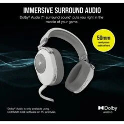 Corsair HS65 Wireless, Gaming-Headset (weiß, Klinke, USB-Dongle, Bluetooth) -ALTERNATE Corsair HS65 Wireless Gaming Headset@@100016985 8
