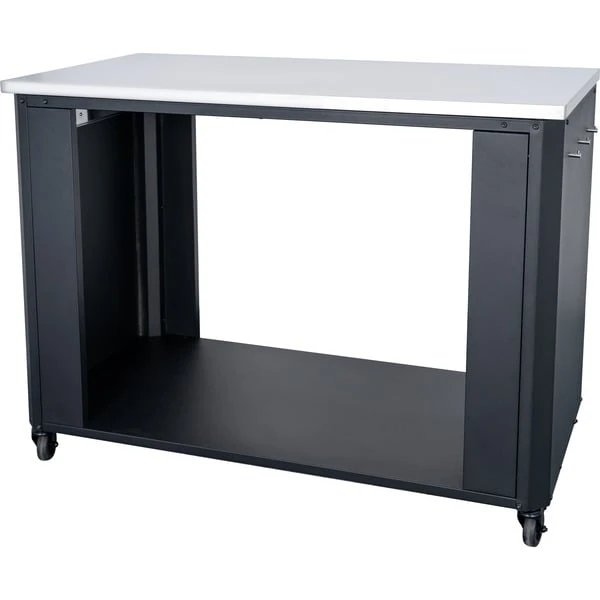 Cozze Outdoorküche 115, Offen, Mit Edelstahl-Tischplatte, Schrank (schwarz/edelstahl, 119cm Breit) – Bild 3
