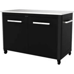 Cozze Outdoorküche 90526, Schrank (schwarz/edelstahl, 120cm Breit)