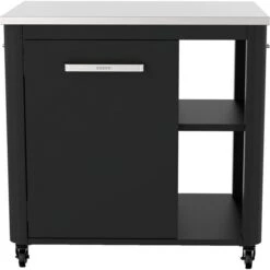 Cozze Outdoorküche 90527, Ohne Spüle, Schrank (schwarz/edelstahl, 90cm Breit)