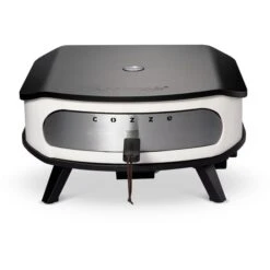 Cozze Pizzaofen 17", Mit Rotierendem Pizzastein (schwarz/grau, Für Pizzen Bis Ca. Ø 42,5cm, Mit Thermometer) -ALTERNATE Cozze Pizzaofen 17 mit rotierendem Pizzastein@@100047341 2