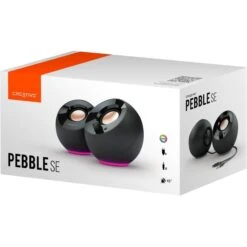 Creative Pebble SE , PC-Lautsprecher (schwarz, Bluetooth 5.3, USB-C, Klinke, RGB) -ALTERNATE Creative Pebble SE PC Lautsprecher@@100092595 4