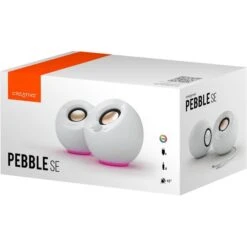 Creative Pebble SE , PC-Lautsprecher (weiß, Bluetooth 5.3, USB-C, Klinke, RGB) -ALTERNATE Creative Pebble SE PC Lautsprecher@@100092600 4