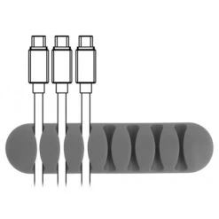 DeLOCK Kabelhalter Mit 7 Durchführungen, Halterung (weiß/grau, Schwarz) -ALTERNATE DeLOCK Kabelhalter mit 7 Durchf hrungen Halterung@@rizzer 2