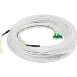 Digitus FTTH Drop Kabel, Singlemode, 4 Fasern, 4 LC/APC (weiß, 30 Meter)