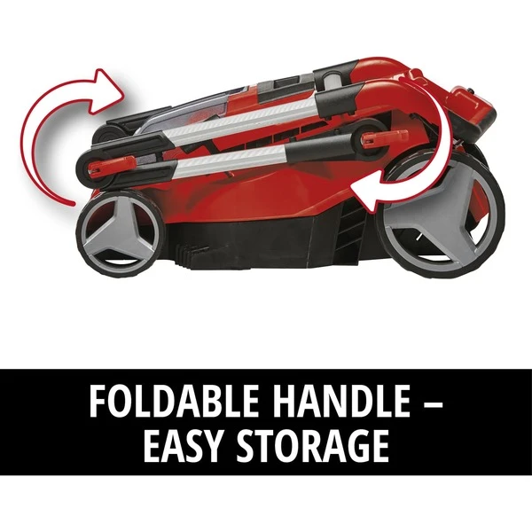 EINHELL Akku-Rasenmäher-Set GE-CM 36/37 Li, 36Volt (2x18V) (rot/schwarz, 2x Li-Ionen Plus Akku 4,0Ah) 4 EINHELL Akku-Rasenmäher-Set GE-CM 36/37 Li, 36Volt (2x18V) (rot/schwarz, 2x Li-Ionen Plus Akku 4,0Ah) – Bild 4