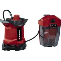 EINHELL Akku-Schmutzwasserpumpe GE-DP 18/25 LL Li-Solo, 18Volt, Tauch- / Druckpumpe (rot/schwarz, Ohne Akku Und Ladegerät)