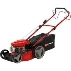 EINHELL Benzin-Rasenmäher GC-PM 46 S HW-E (rot/schwarz, Mit Hinterradantrieb Und E-Starter)