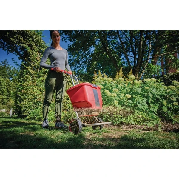 EINHELL Power X-Change Akku-Streuwagen GE-SR 18/22 Li-Solo, 18Volt, Streugerät (rot/schwarz, Ohne Akku Und Ladegerät) – Bild 2