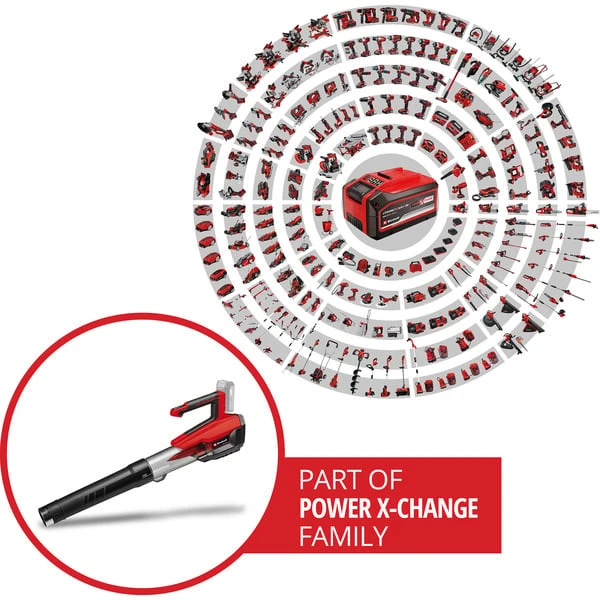EINHELL ProfessionalAkku-Laubbläser GP-LB 18/200 LI (rot/schwarz, 1x Li-Ion-Akku 4,0 Ah Plus, Mit Dachrinnen-Reinigungsset) 6 EINHELL ProfessionalAkku-Laubbläser GP-LB 18/200 LI (rot/schwarz, 1x Li-Ion-Akku 4,0 Ah Plus, Mit Dachrinnen-Reinigungsset) – Bild 6