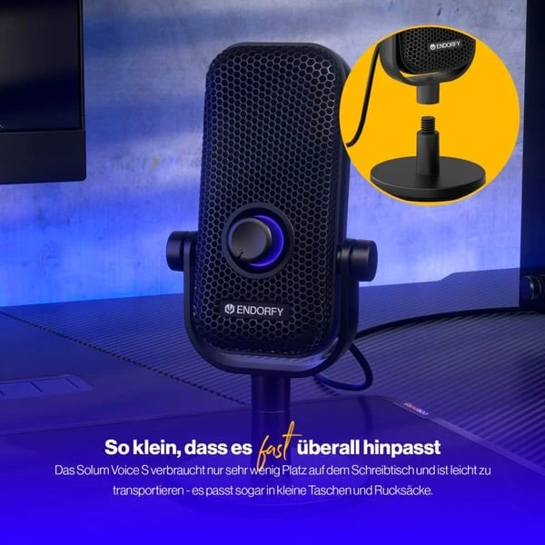 ENDORFY Solum Voice S, Mikrofon (schwarz, USB-C) 13 ENDORFY Solum Voice S, Mikrofon (schwarz, USB-C) – Bild 13