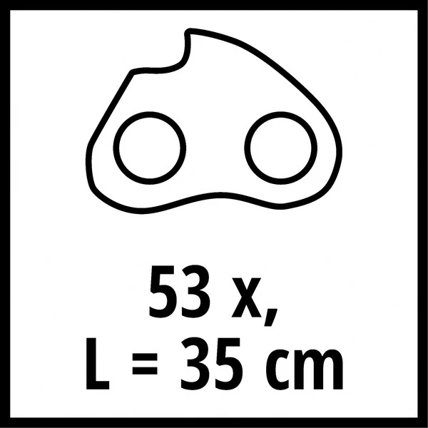 Einhell Ersatzkette 35cm (53T) 4500172, Sägekette 2 Einhell Ersatzkette 35cm (53T) 4500172, Sägekette – Bild 2