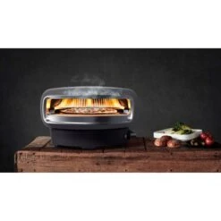 Everdure 2-Brenner Pizzaofen Kiln R Graphite (dunkelgrau, 8,5 KW, Für Pizzen Bis Ca. Ø 40cm, Rotierender Pizzastein) -ALTERNATE Everdure 2 Brenner Pizzaofen Kiln R graphite@@100001930 3