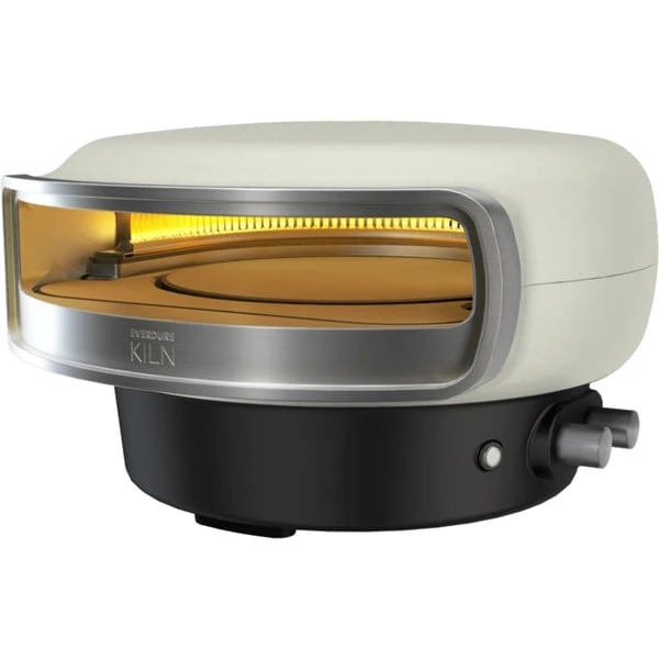 Everdure 2-Brenner Pizzaofen Kiln R Stone (hellgrau, 8,5 KW, Für Pizzen Bis Ca. Ø 40cm, Rotierender Pizzastein) 3 Everdure 2-Brenner Pizzaofen Kiln R Stone (hellgrau, 8,5 KW, Für Pizzen Bis Ca. Ø 40cm, Rotierender Pizzastein) – Bild 3