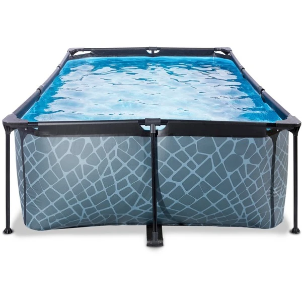 Exit Toys Stone Pool, Frame Pool 220x150x65cm, Schwimmbad 2 Exit Toys Stone Pool, Frame Pool 220x150x65cm, Schwimmbad – Bild 2