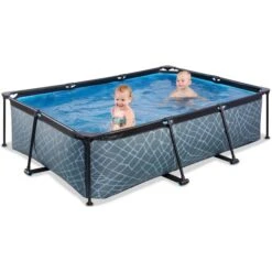 Exit Toys Stone Pool, Frame Pool 220x150x65cm, Schwimmbad 10 Exit Toys Stone Pool, Frame Pool 220x150x65cm, Schwimmbad -ALTERNATE Exit Toys Stone Pool Frame Pool 220x150x65cm Schwimmbad@@1782988 4