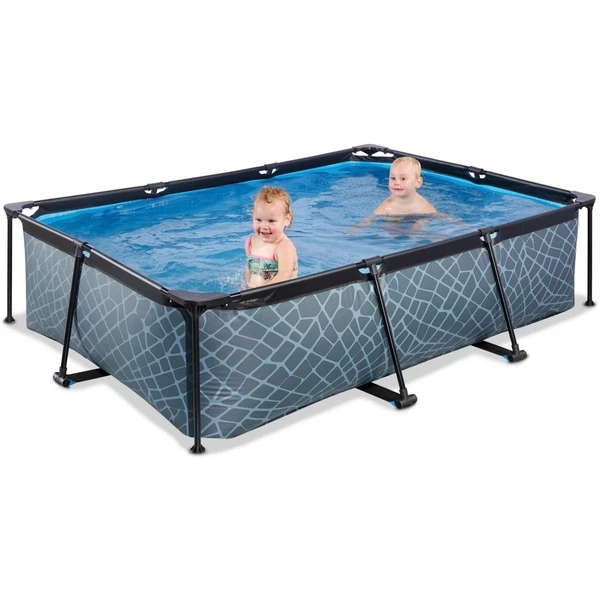 Exit Toys Stone Pool, Frame Pool 220x150x65cm, Schwimmbad 5 Exit Toys Stone Pool, Frame Pool 220x150x65cm, Schwimmbad – Bild 5