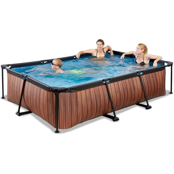 Exit Toys Wood Pool, Frame Pool 300x200x65cm, Schwimmbad 4 Exit Toys Wood Pool, Frame Pool 300x200x65cm, Schwimmbad – Bild 4