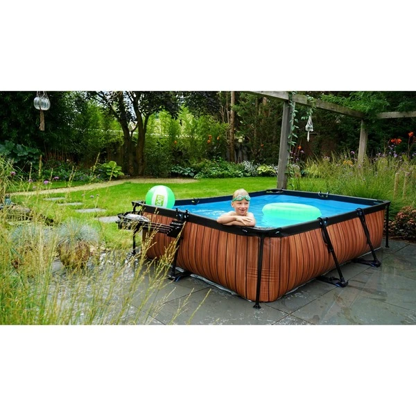 Exit Toys Wood Pool, Frame Pool 300x200x65cm, Schwimmbad 7 Exit Toys Wood Pool, Frame Pool 300x200x65cm, Schwimmbad – Bild 7