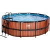 Exit Toys Wood Pool, Frame Pool Ø 427x122cm, Schwimmbad